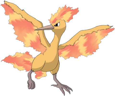 Moltres By Million Mons Project - Moltres Transparent (500x500)