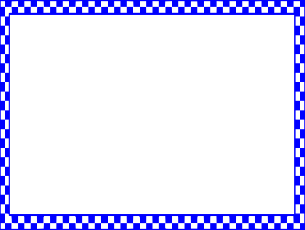 Checkerboard Border Clip Art - Red And White Border Png (600x453)