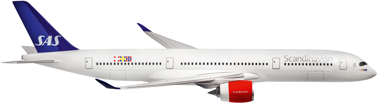 Airbus A350 Photo - Scandinavian Airlines (800x250)