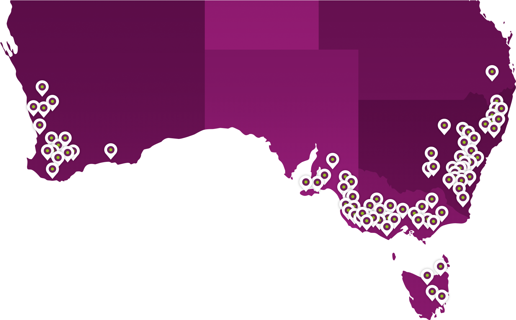 208 Trials Conducted - Map Of Australia (1898x1100)