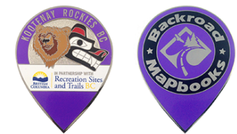 Backroad Mapbooks Kootenay Rockies Coin - Badge (350x397)