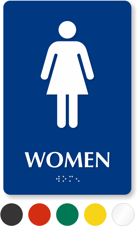 Women Pictogram Braille Restroom Sign - Sexual Harassment In The Workplace Statistics (538x800)