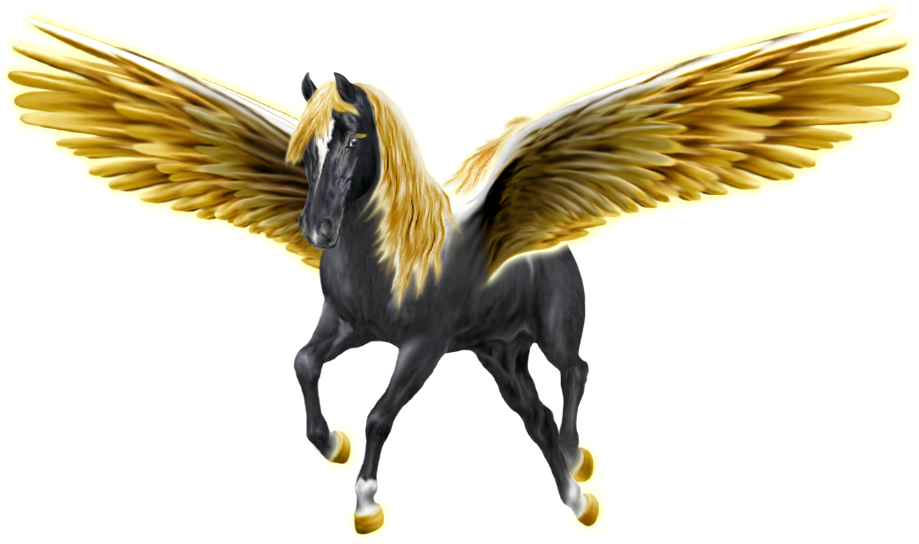 Http - //www - Elftown - Com/stuff/ecm - Black And Gold Pegasus (1325x784)