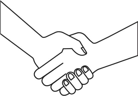 Handshake Isolated Icon - Sign (550x550)