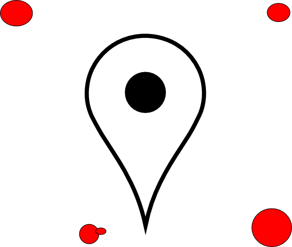 Pin Point Location Marker Purple Clip Art At Clker - Circle (600x507)