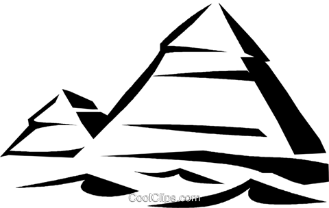 Egyptian Pyramids Royalty Free Vector Clip Art Illustration - Egyptian Pyramids Royalty Free Vector Clip Art Illustration (480x304)