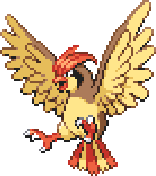 Pidgeotto - Pidgeotto Pixel Art (600x600)