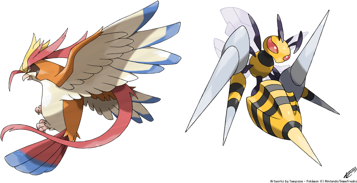 Mega Beedrill By Tomycase - Mega Pidgeot (1280x647)