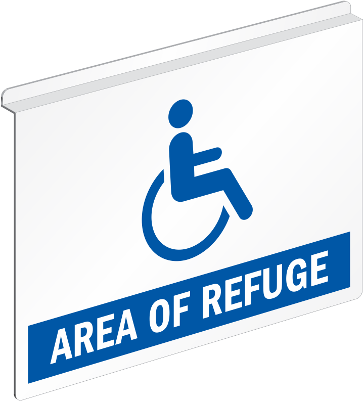 Area Of Refuge Ceiling Sign - Area Of Refuge (723x800)