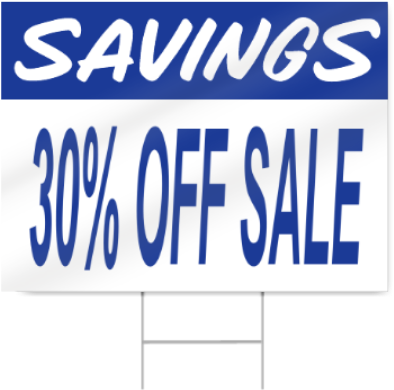30% Off Sale Sign - Parallel (450x450)