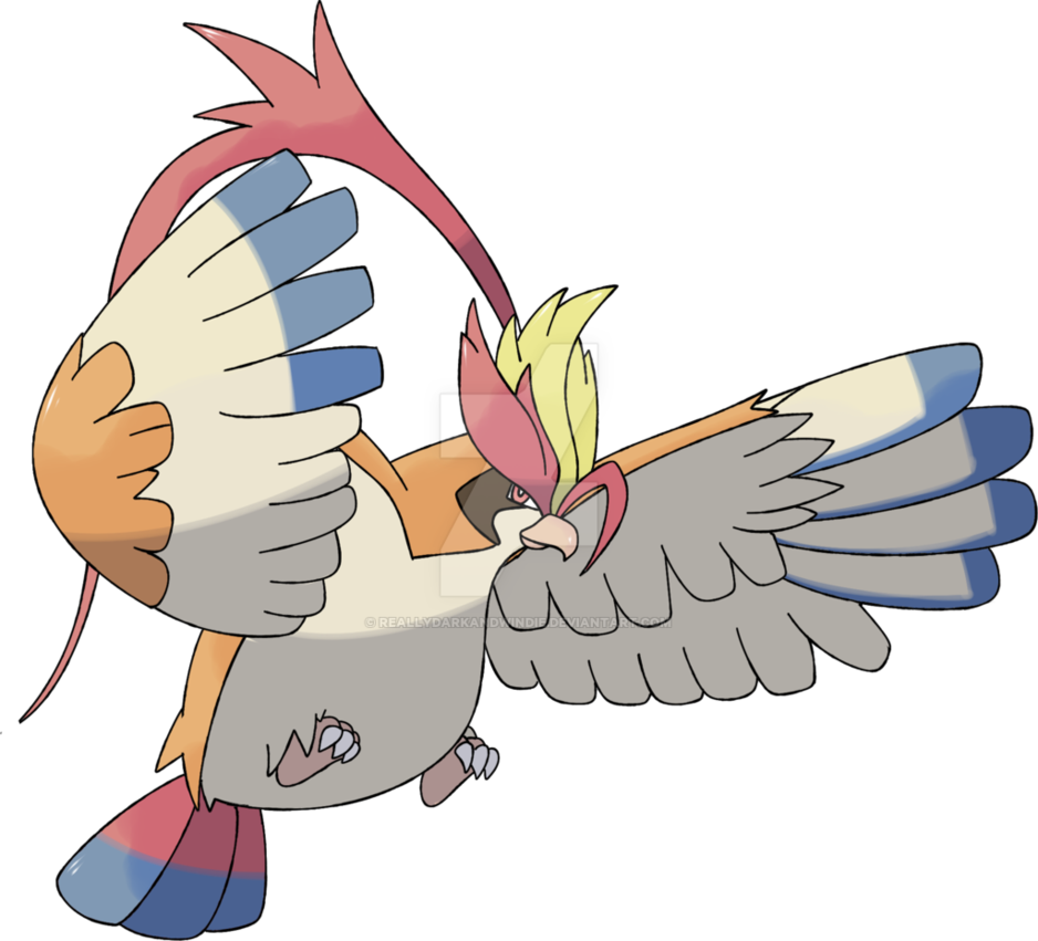 Mega Pidgeot By Reallydarkandwindie - Pokemon Mega Pidgeot Evolution (938x851)