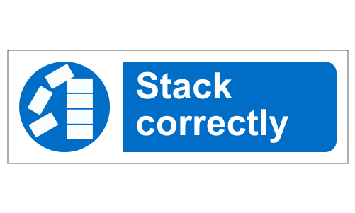 Mandatory Stack Correctly Safety Sign Notice - Enrolment - Newcastle College (ncg) (500x500)