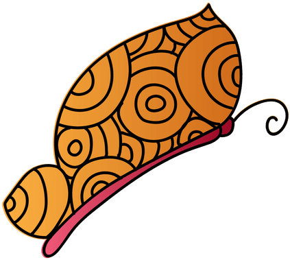 Circle Pattern Decorative Butterfly - Circle Pattern Decorative Butterfly (512x512)