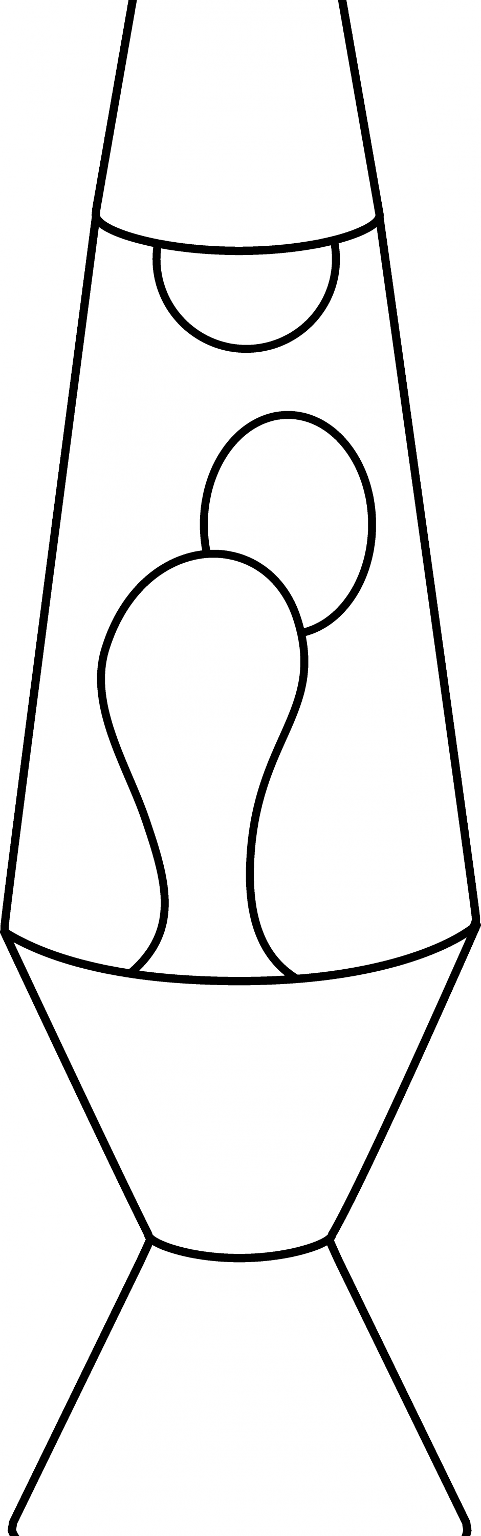 Free Coloring Pages Of Gas Lamp - Drawing Of A Lava Lamp (940x3000)