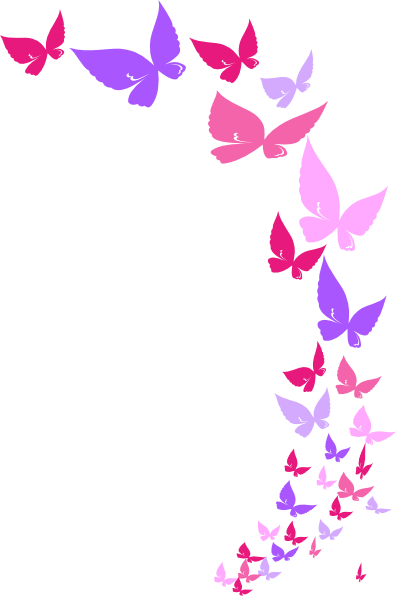 Butterflies Butterfly Clip Art - Mother's Day Card For Auntie (396x596)