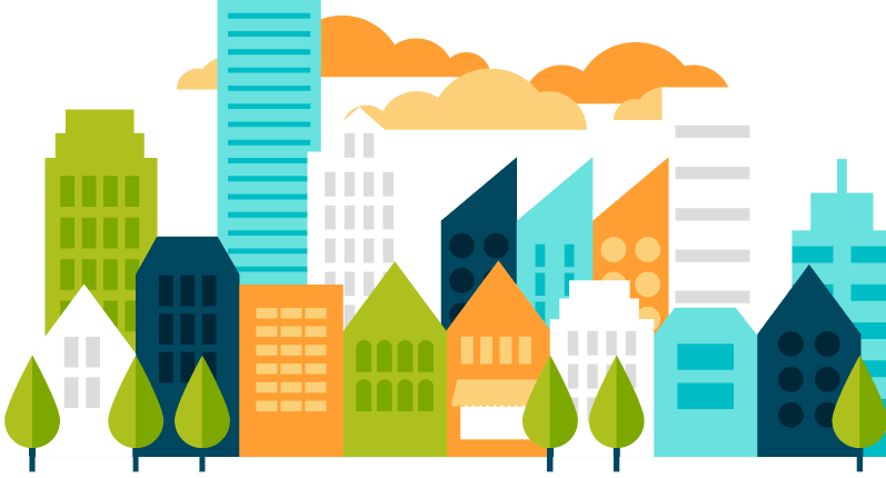 Smart-city - Smart City Vector Png (797x430)