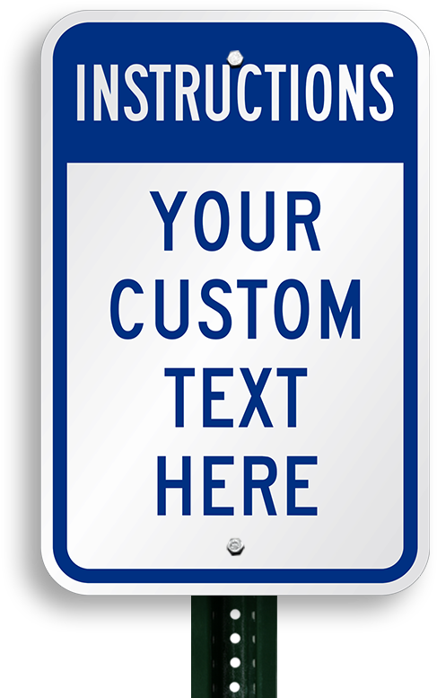Your Wording Here Custom Sign - Your Custom Text Here [with Graphic], High Intensity (800x800)