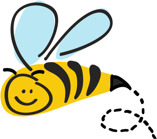 Honey Bee Insect Smiley Clip Art - Honeybee (550x550)