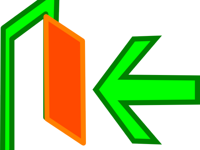Entrance Cliparts - Exit Clip Art (640x480)