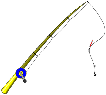 Fishing Pole Rod Fishing Fishing Fishing F - Fishing Pole (362x340)