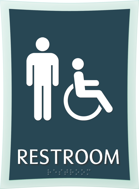 Zoom, Price, Buy - Bathroom Sign (471x640)