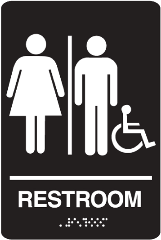 Various Unisex Bathroom Signs Handicap Accessible Unisex - Unisex Bathroom (500x500)