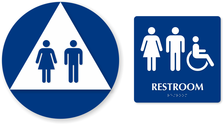 Isa Women Men Pictograms Sign - Access48 Signs Ada Compliant 8"x8" Unisex Restroom (800x529)
