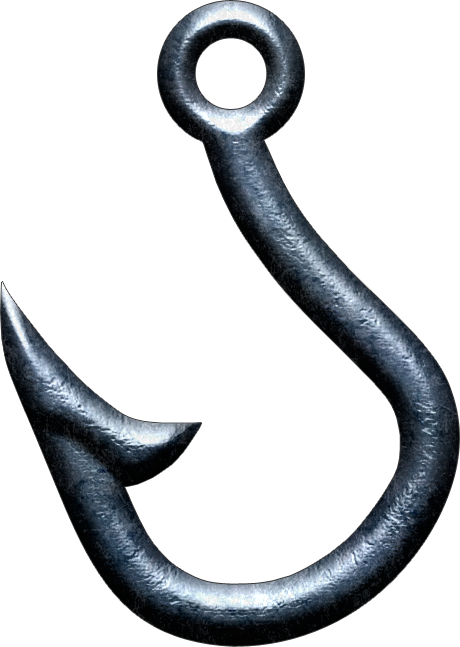 Fishing Hooks Png - Fish Hook Png Transparent (460x647)