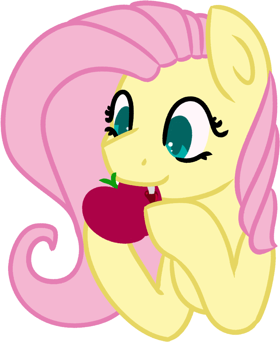 Azure-quill, Bat Pony, Cute, Cute Little Fangs, Eating, - Cartoon (997x1109)