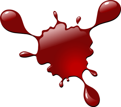 Vampire Blood Clipart - Blood Effect (400x351)