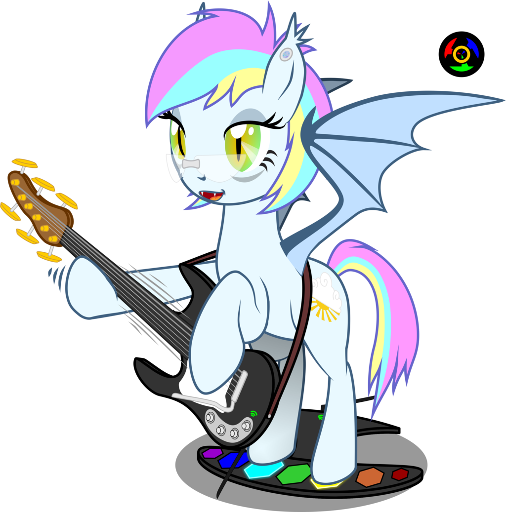 Kyoshyu, Bat Pony, Bat Pony Oc, Bat Wings, Electric - Cartoon (1024x1037)