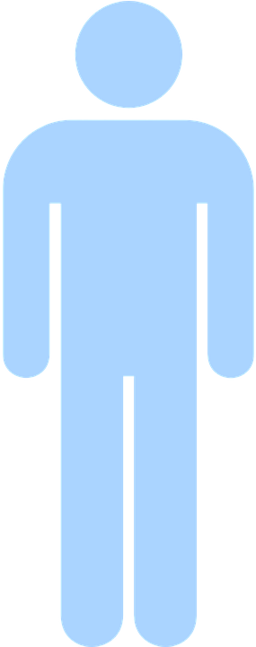 Male Restroom Sign 21, Buy Clip Art - Headline Sign 5221 Ada Restroom Sign With Tactile Graphic, (360x720)