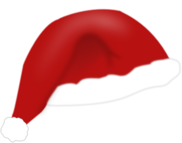 10 Models Of Christmas Hat Clip Art - Christmas Hat Flat Png (600x471)