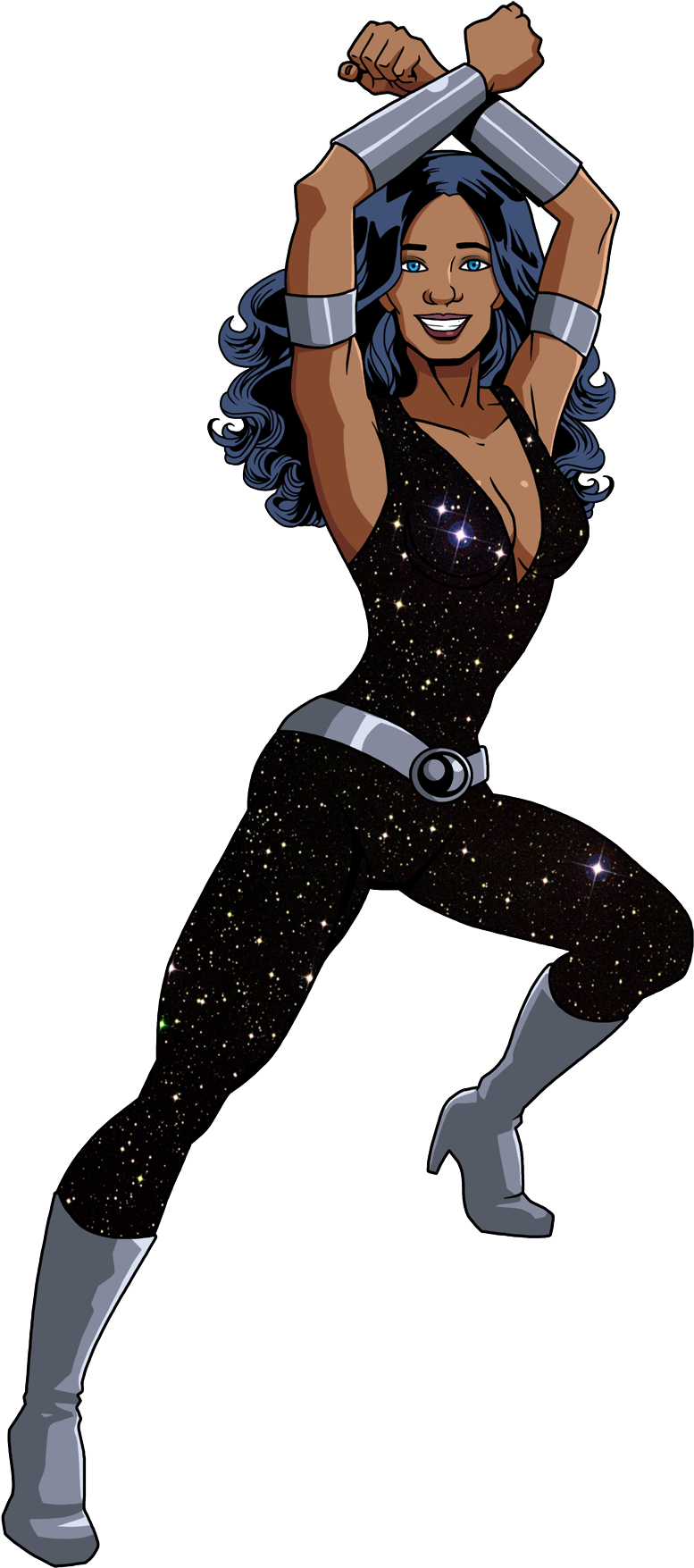 Wonder Woman Young Justice Bumblebee Wally West Donna - Donna Troy Png (842x1800)