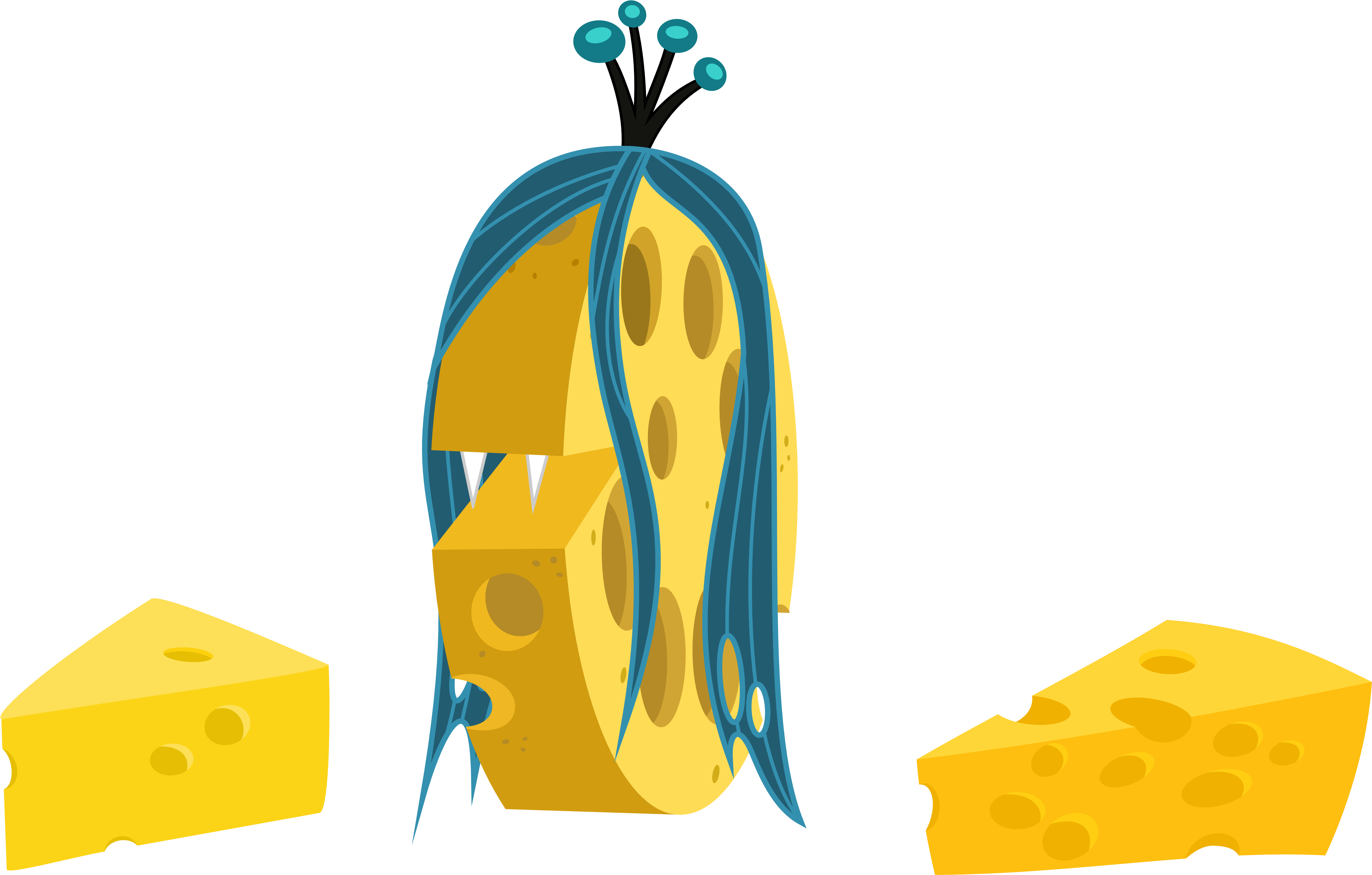 Magister39, Changeling, Cheese, Cheese Wheel, Fangs, - Gang (6000x3900)