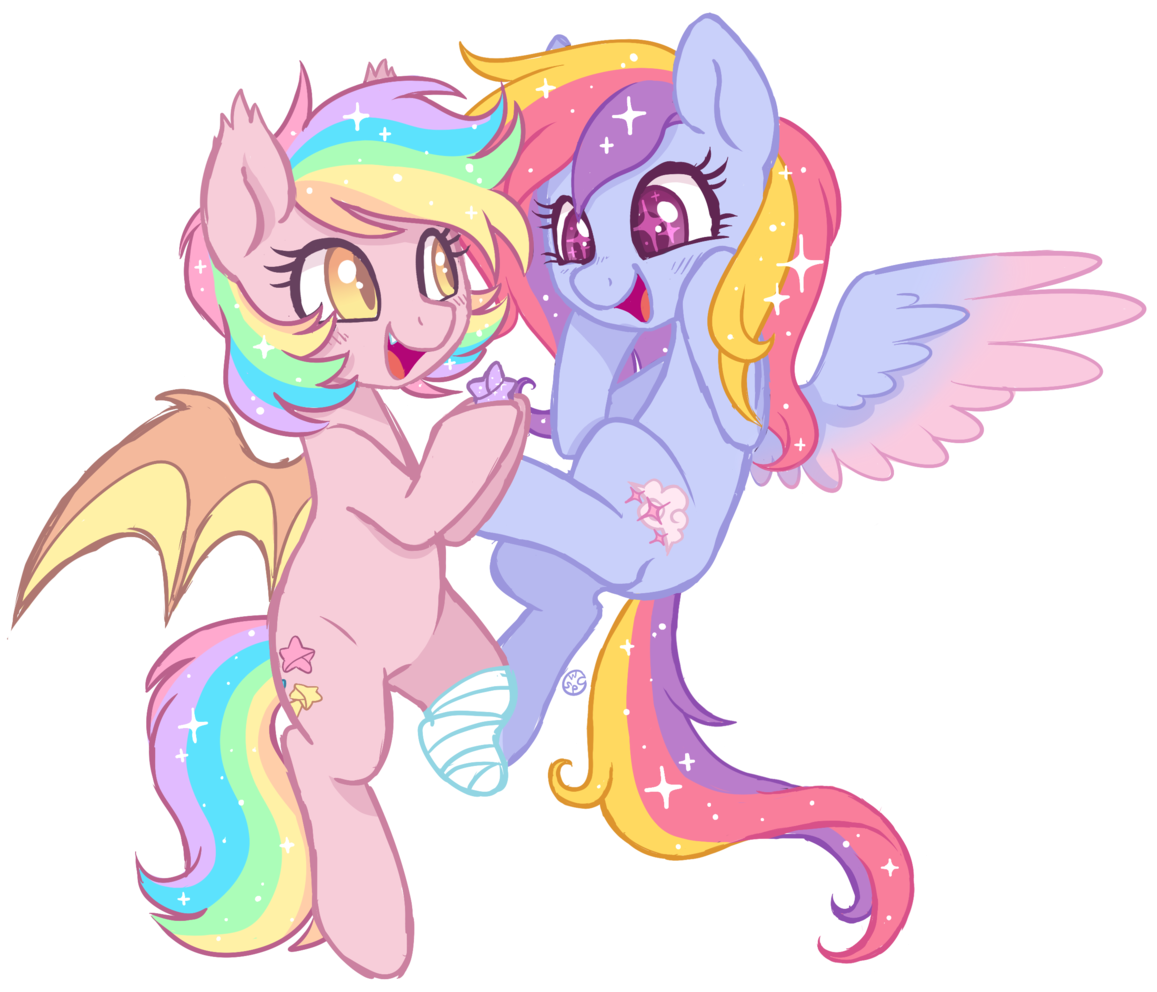 Taesuga, Bat Pony, Blushing, Cute Little Fangs, Fangs, - Cartoon (1180x1024)