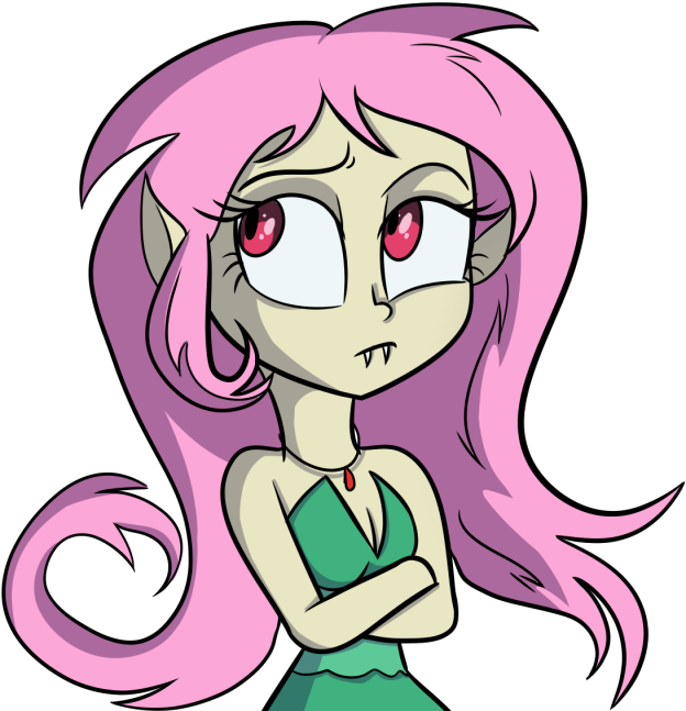 Wubcakeva, Bat Pony, Breasts, Cleavage, Clothes, Equestria - Fluttershy (800x685)