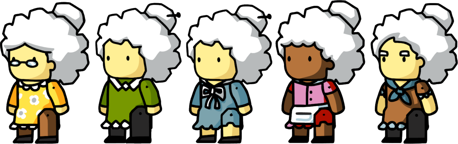 Grandmother - Scribblenauts Wiki - Grandmothers Cartoon (1492x472)
