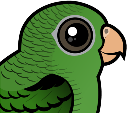 Parakeet Clipart Transparent - Birdorable Ratternlory Grußkarte (440x440)