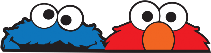 Cookie Monster And Elmo Large Jdm Car Sticker - Elmo And Cookie Monster Png (1200x800)