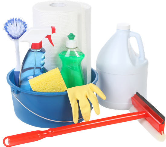 Cleaning Supplies For Around The House - Cleaning (550x488)