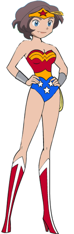 Grace As Wonder Woman By Darthranner83 - Loli Gwen (466x992)