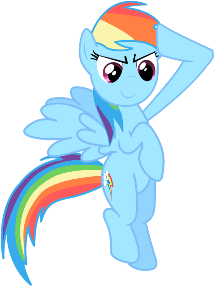 Rainbow Dash Salute By Luridchronomancer - Rainbow Dash Salute Gif (1006x1200)