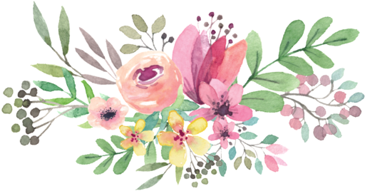 Wedding Flowers Png Pic - Watercolor Flowers Transparent Background (512x512)