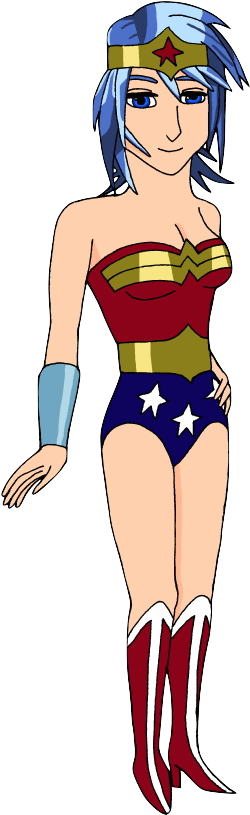 Aqua As Wonder Woman By Renthegodofhumor - Cartoon (629x830)