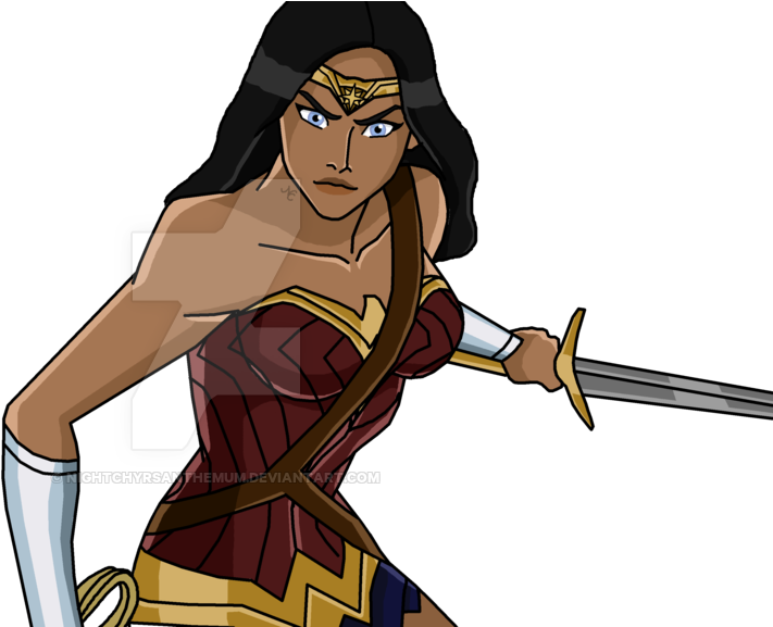 Wonder Woman Bvs By Nightchrysan - Cartoon (1024x576)