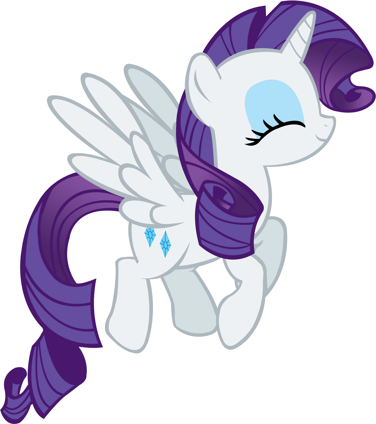 Rarity As A Pegasus - Rarity As A Alicorn (1912x1843)