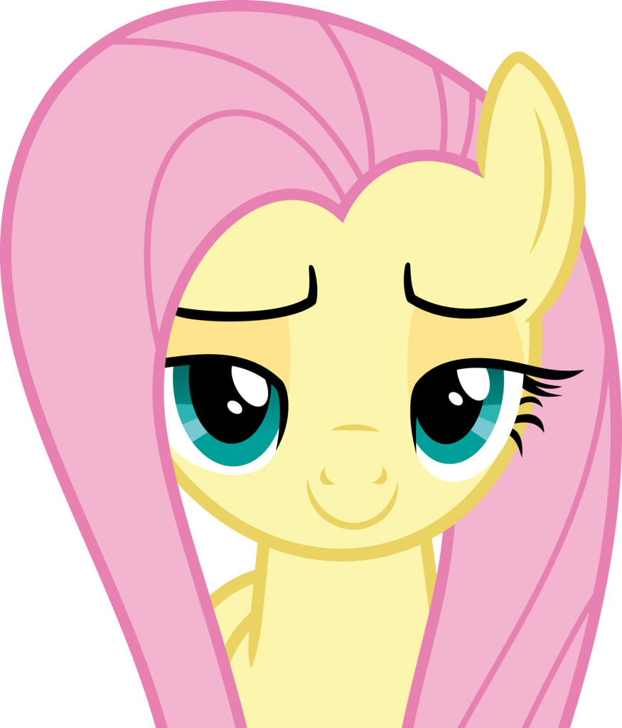 You Can Click Above To Reveal The Image Just This Once, - Fluttershy Smirk (875x1024)