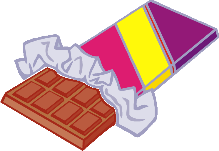Candy Bar Clipart (752x518)