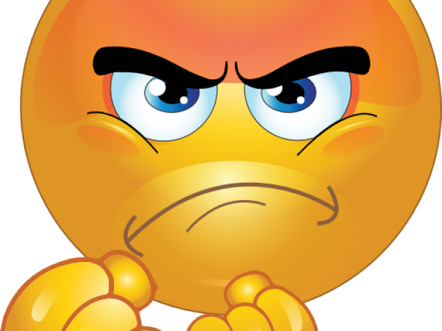 Mad Face Clipart - Angry Smiley (640x480)